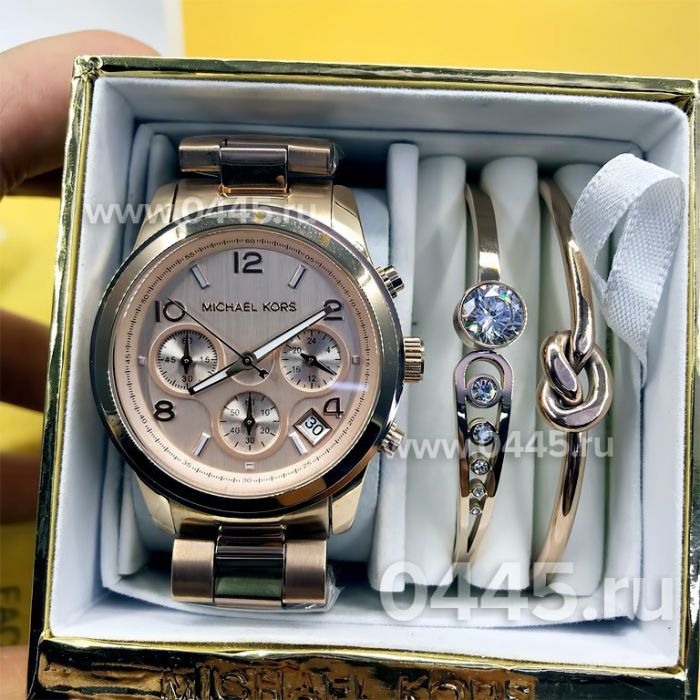 Часы Michael Kors - подарочный набор с браслетом (10207)