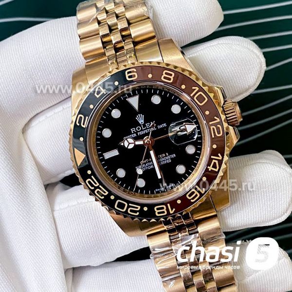 Часы Rolex GMT Master II Rose Gold (13842)