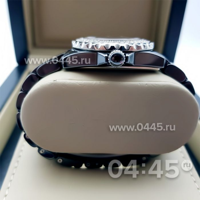 Часы Chanel J12 Diamonds Black small (01523)