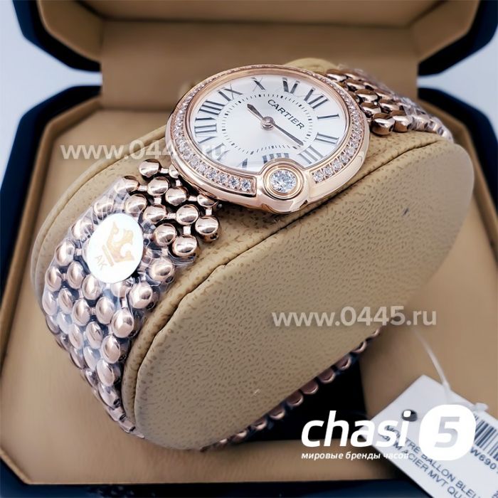 Часы Ballon Blanc de Cartier Rose Gold (18086)