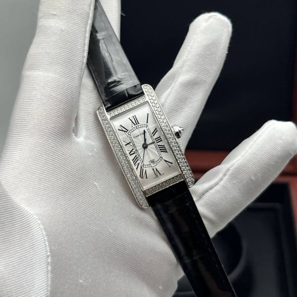 Часы Cartier Tank Americaine - Дубликат (725587)